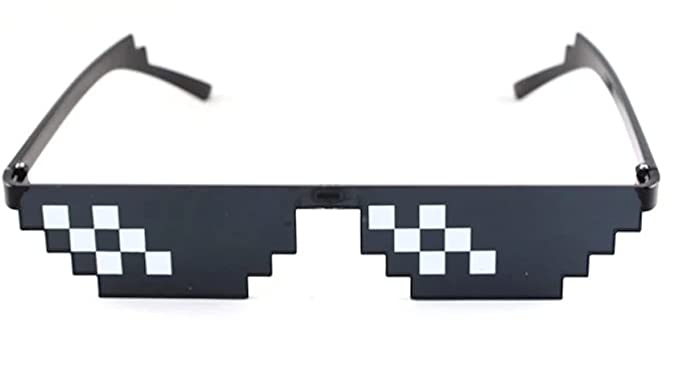 DC DECORIO 2022 Thug Life Sunglasses Pixel Gangster Gangsta Life Funny Novelty Shades - Image 2