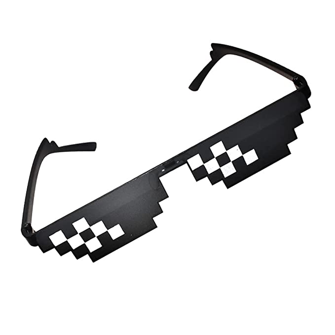 DC DECORIO 2022 Thug Life Sunglasses Pixel Gangster Gangsta Life Funny Novelty Shades - Image 4
