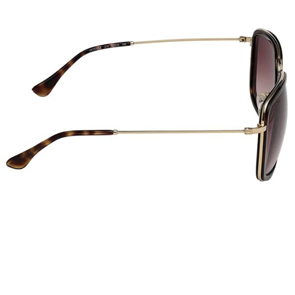 Gradient Square Men's Sunglasses - ( CK 1216A 214 62 S |62| Brown Color Lens ) - Image 4