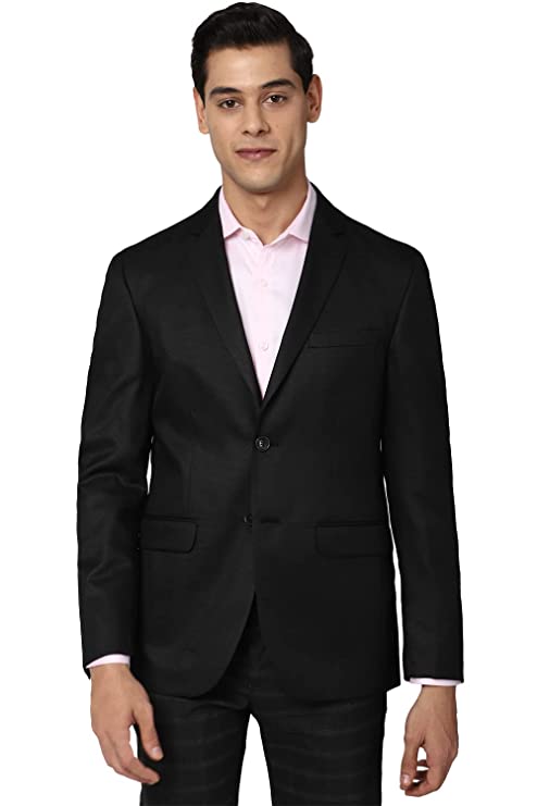 Men's Black Blazer Regular (PIBZSNSPB91337 40)
