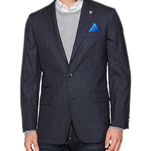 Men's Two Button Slim Fit Mini Check Sportcoat