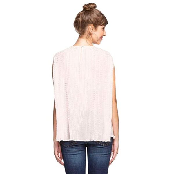 Womens Round Neck Dot Pattern Top - Image 2