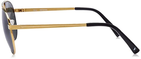 UV Protected Aviator Men's Sunglasses - (M242GR4T|58|Green Color Lens) - Image 3