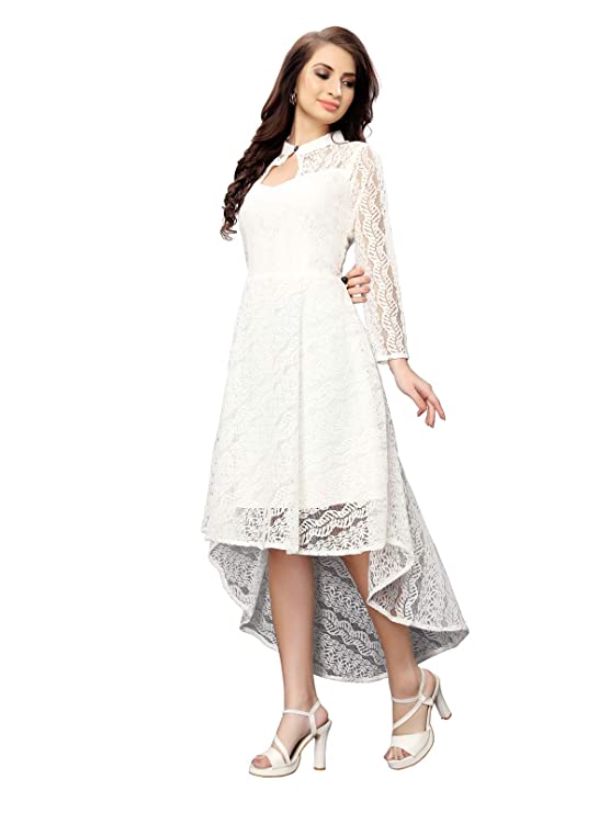 Women's Dyed Fit & Flare Knee Length Russell Net Dress - Image 2