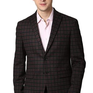 Men Maroon Blazer Regular (PIBZWNSFS78410 40)