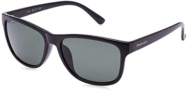 Men Square Black Sunglasses-Pack of 1