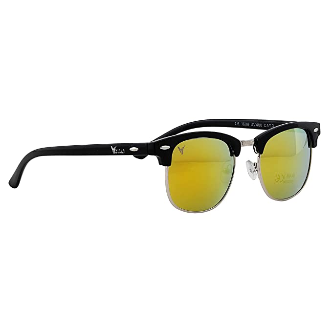 " Men & Women Classy Ochre Clubmaster Sunglasses '' Iconic & Stylish