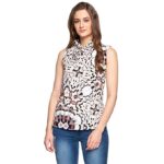 Womens Cowl Neck Printed Top