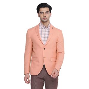 Men's Casual Notch Lapel Slim Fit Blazer-EJ-DO-CYAN2