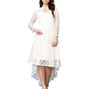 Women's Dyed Fit & Flare Knee Length Russell Net Dress