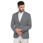 Structured Polyester Cotton Slim Fit Mens Casual Wear Jacket