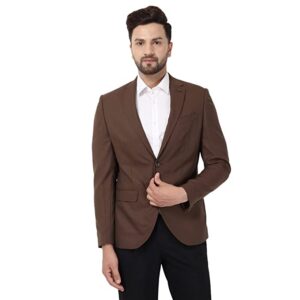 Men's Formal Notch Lapel Slim Fit Blazer-NL-JENA