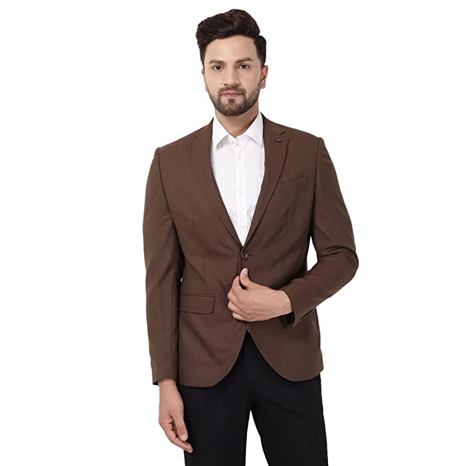 Men's Formal Notch Lapel Slim Fit Blazer-NL-JENA