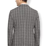 Sport Men's Notch Lapel Slim fit Blazer (VSBZWSLFW57318_Grey_40)